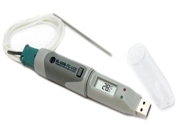 Data Logger, Stand-Alone with High Contrast LCD Display, USB - Rainhart