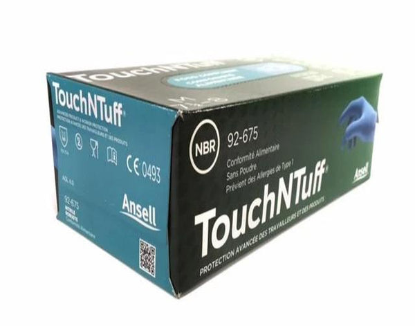 TNT® Blue Nitrile Disposable Gloves - 100 Pair/Box - Rainhart