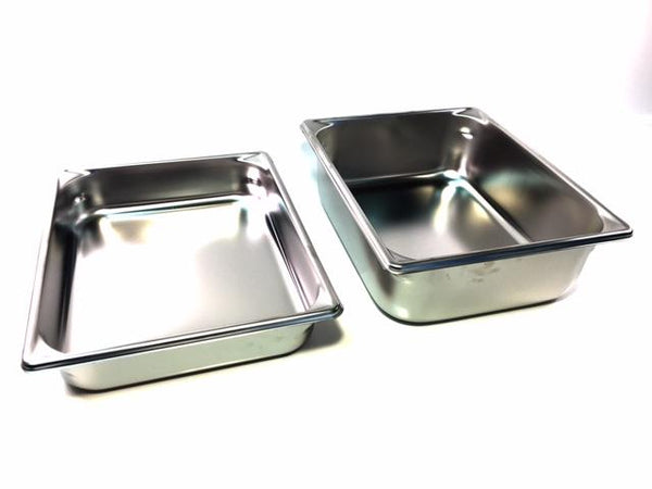 12'' x 10'' Stainless Steel Pans Available in 2 1/2'' x 4'' Depth. Ple –  Rainhart