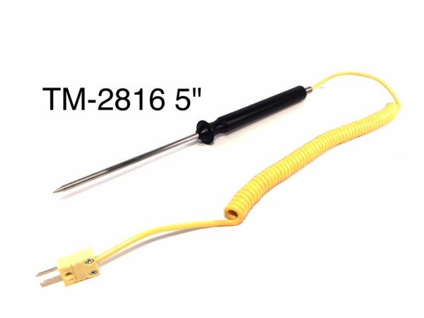 Type K Thermocouple with Handle - Available in 5" or 8" Probe Lengths - Rainhart