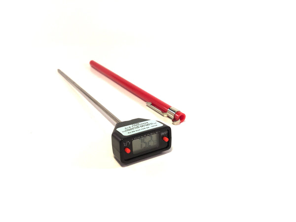 8" Long-Stem Digital Thermometer, 280°C x 0.1°C (°C) - Rainhart