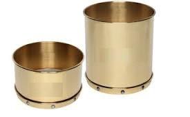 12" x 4" Wet Wash Sieve, #200, Brass with Stainless Steel WITH backup cloth - Rainhart